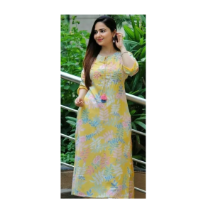 Women Floral Print Cotton Blend Kurta